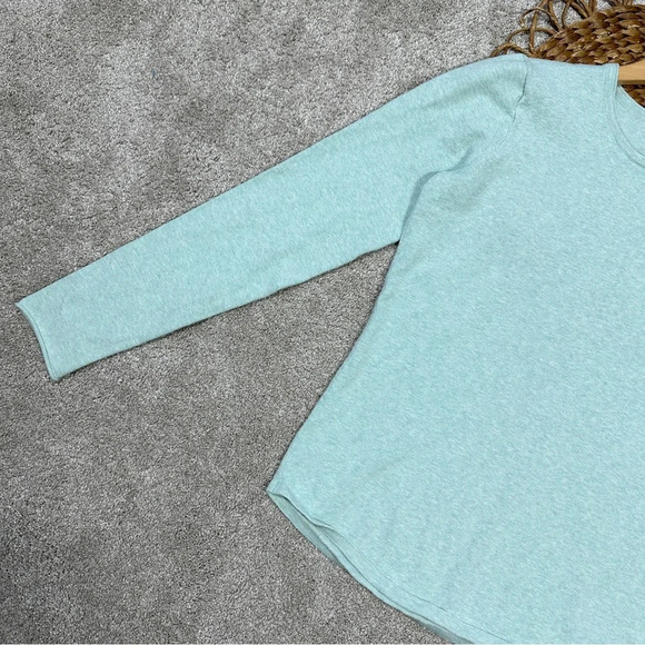 Duluth Trading Co Sweater Shiftless Crew Neck Cotton Blend Mint Green Size XS - Picture 4 of 14